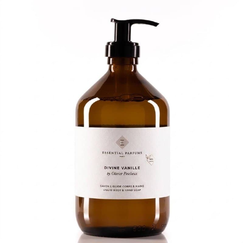 Essential Parfums-Divine Vanille-Gel Douche Corps et Cheuveux-500ml