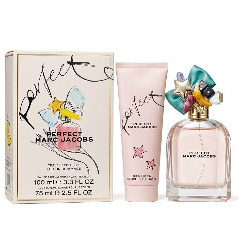 Coffret Marc Jacobs-Perfect Travel Exclusive-Eau de Parfum-100ml + Body lotion-75ml (2 pièces)