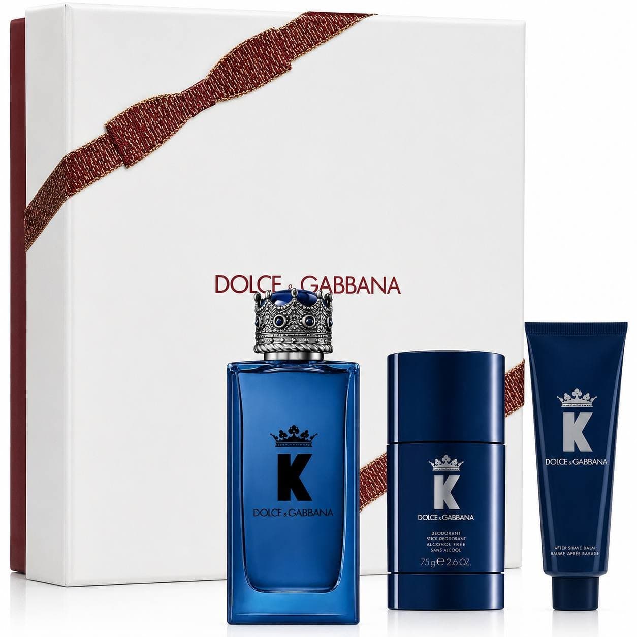 Coffret Dolce & Gabbana-K-Eau de Parfum-100ml + Gel Douche-50ml + Stick Deodorant-75g (3 pièces)