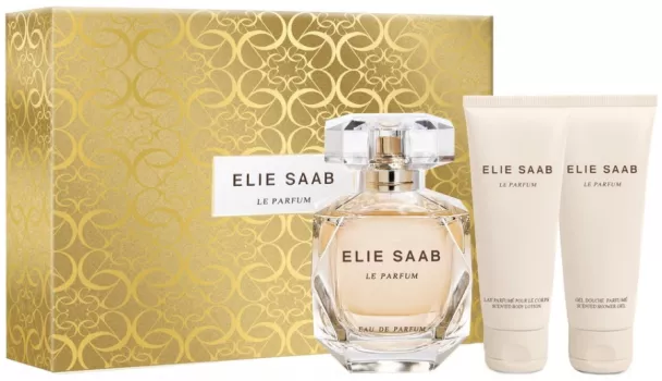 Coffret-ELIE SAAB-Le Parfum-Eau de Parfum-90ml+Lait Corps 75ml+Gel Douche 75ml