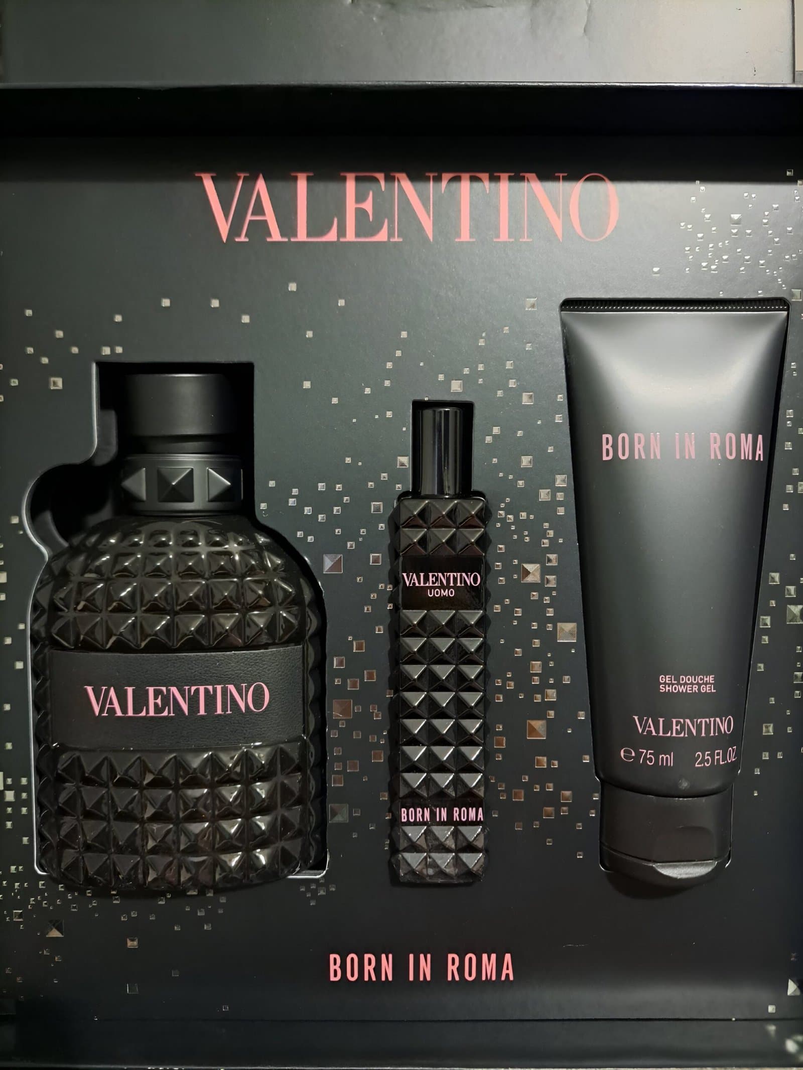 Coffret VALENTINO -UOMO BORN IN ROMA(03 Produits )+ EAU DE TOILETTE-100ml