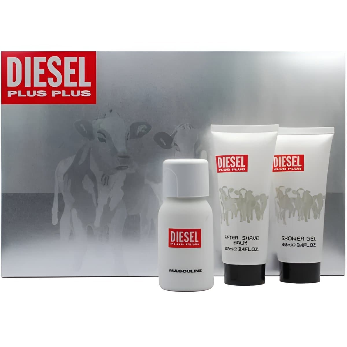 Coffret-Diesel Plus Plus Masculine-Eau de Toilette-75ml+Gel Douche 100ml+After Shave 100ml