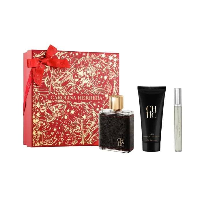 Coffret Carolina Herrera-CH Men-Eau de Toilette-100ml + Baume après Rasage-100ml (3 pièces)
