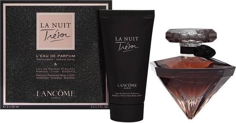 Coffret Lancôme-La Nuit Trésor-Eau de Parfum-50ml+Lait Précieux (Hydrate-Lisse-Embellit)