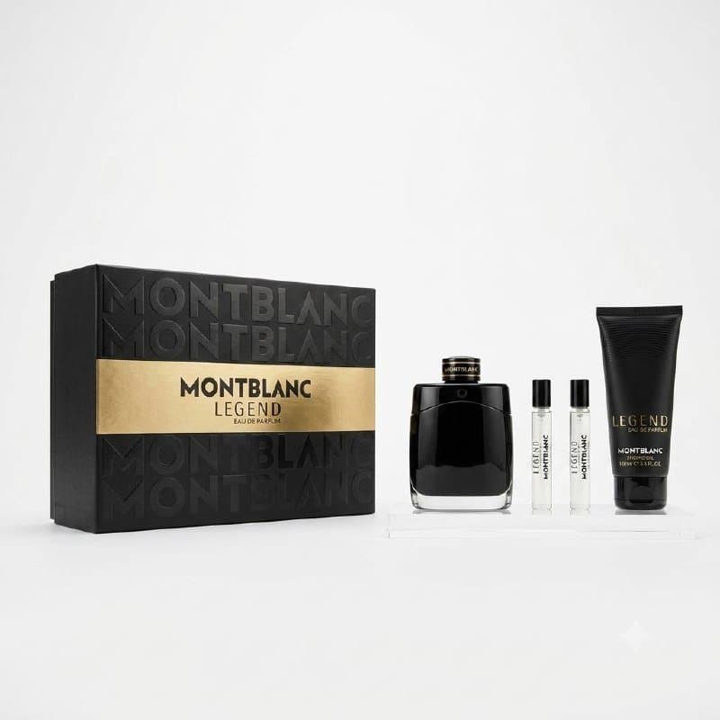 Coffret Montblanc-legend-Eau de Parfum-100ml + Gel Douche-100ml + 2*Eau de Parfum-7,5ml (3 Pièces)