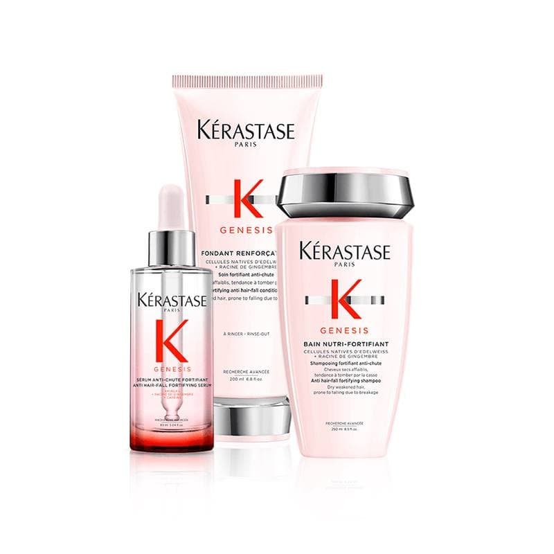 Coffret Kerastase-Genesis-Fondant Renforçateur-200ml + Bain Hydra-Fortifiant-250ml + Sérum Anti-Chute-90ml (3 pièces)
