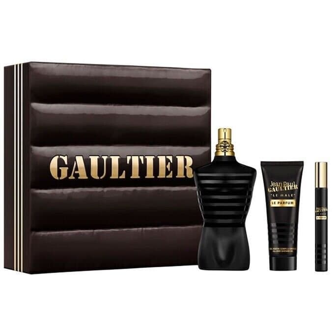 COFFRET-Jean Paul Gaultier-LE MALE-LE PARFUM-125ml (03 piéces)